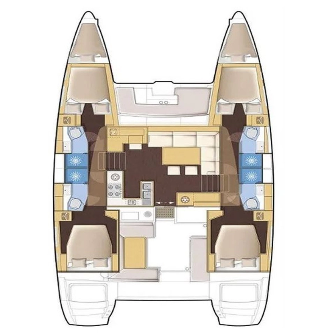 Pronájem Katamarán v Fethiye -Lagoon Lagoon 410 S2