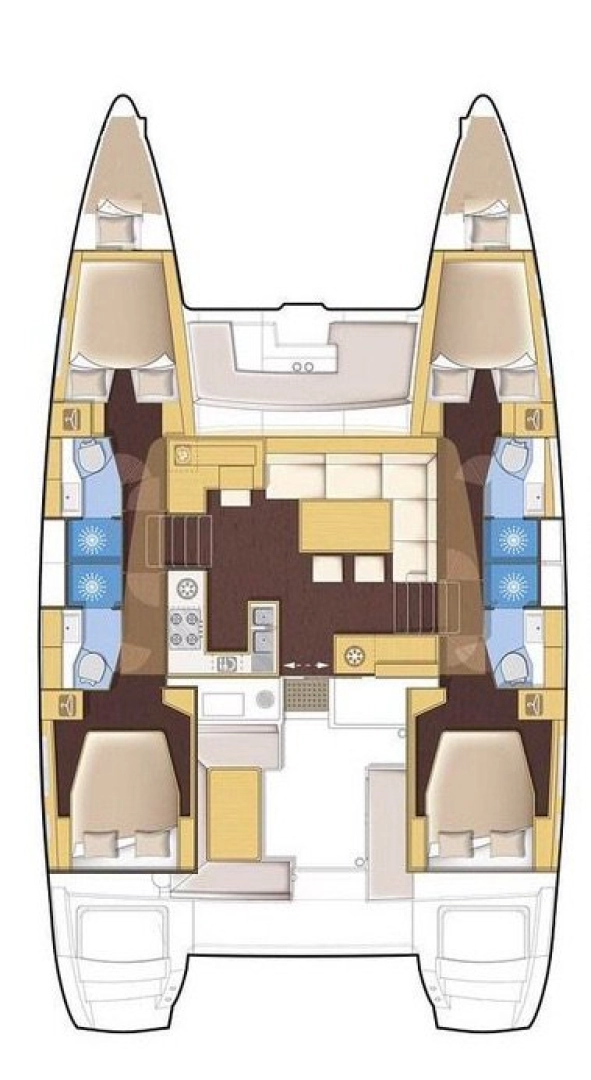 Pronájem lodi Mai Khao lákavé ceny Lagoon 450 F