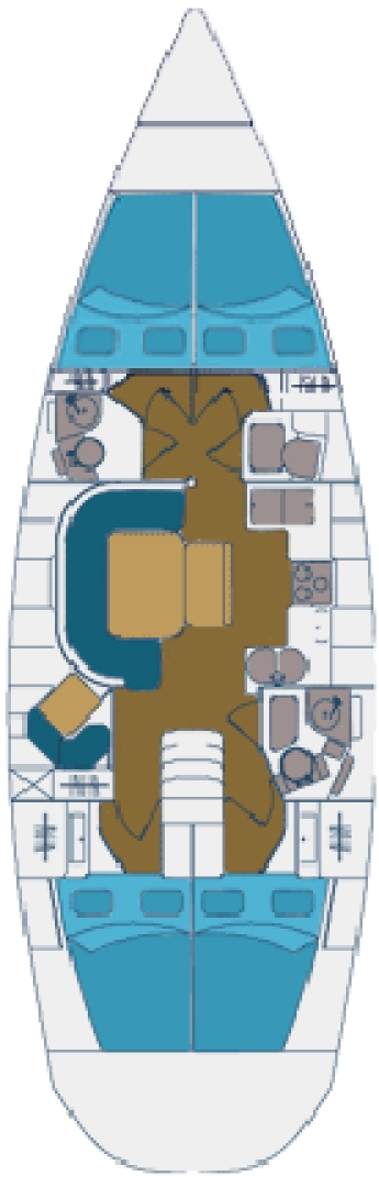 Elan Elan 45 jednotlivci a charterové společnosti v Split