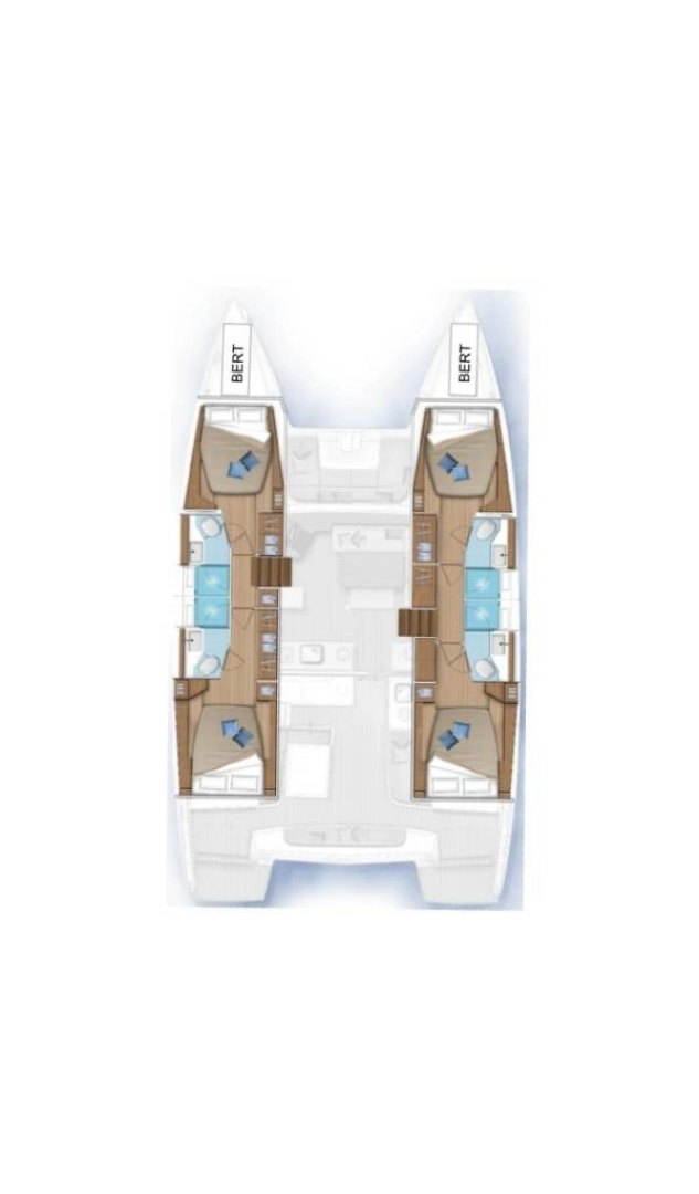 Pronájem Katamarán Lagoon s licencí