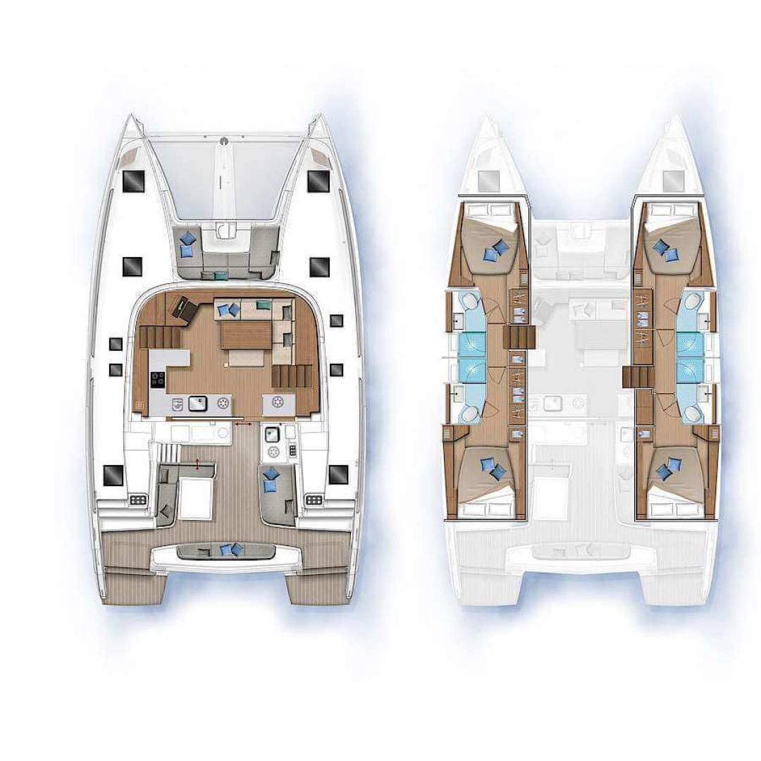 Pronájem Katamarán v Fethiye -Lagoon Lagoon 46