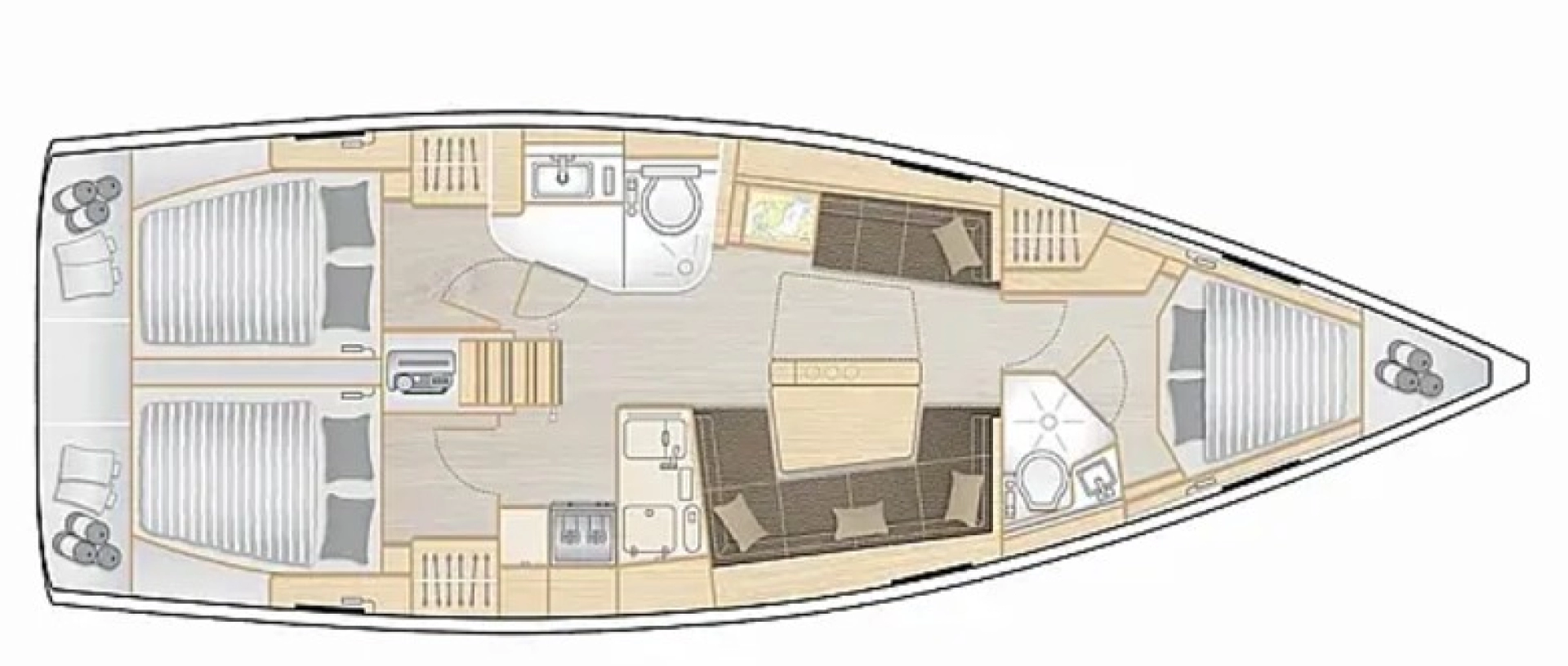 Hanse Hanse 418 jednotlivci a charterové společnosti v Lefkáda