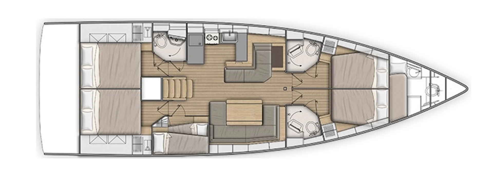 Bénéteau Oceanis 51.1 jednotlivci a charterové společnosti v Sukošan