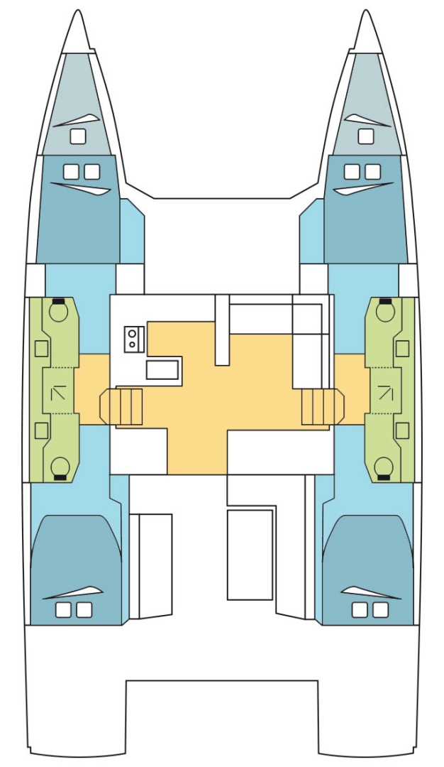 Bavaria Nautitech 47 Power - 4 + 2 cab. jednotlivci a charterové společnosti v Donji Seget