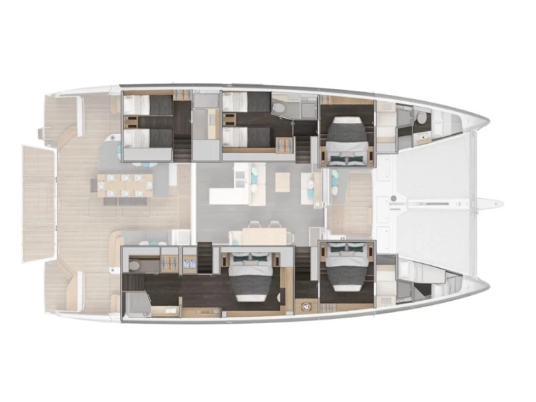 Pronajmout Katamarán se skipperem či ne Lagoon v Kaštel Gomilica