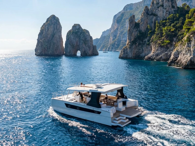Pronájem lodi CAT SB380 Terrace Master v Sorrento na Samboatu