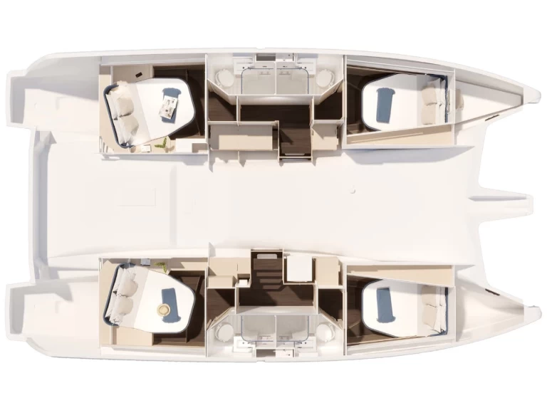 Pronájem Katamarán v Gouvia -Fountaine Pajot FP 44