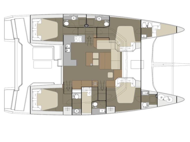 Pronájem lodi Dufour Dufour Catamarans 48 Sail v Lefkáda na Samboatu