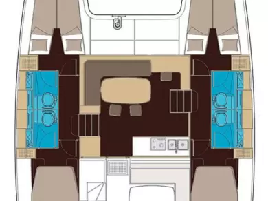 Pronájem Katamarán v Split -Lagoon Lagoon 400