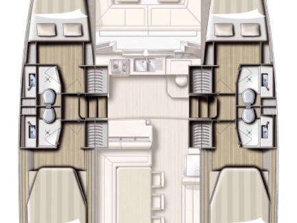 Pronajmout Katamarán se skipperem či ne Bali v Lefkáda
