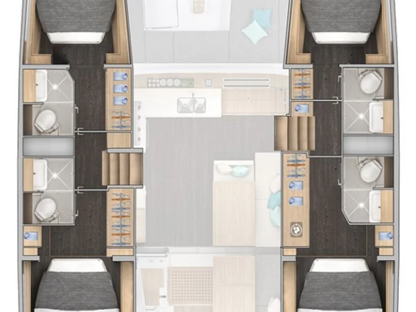 Pronájem Katamarán Lagoon s licencí