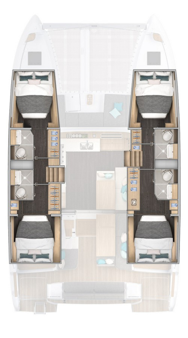 Pronájem Katamarán Lagoon s licencí