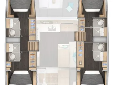 Pronájem Katamarán Lagoon s licencí