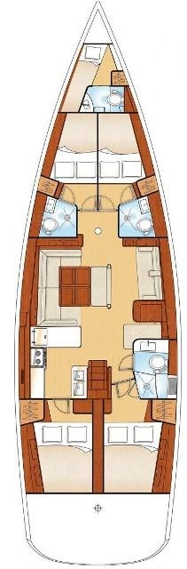Pronajmout si Bénéteau Oceanis 54 v Alimos