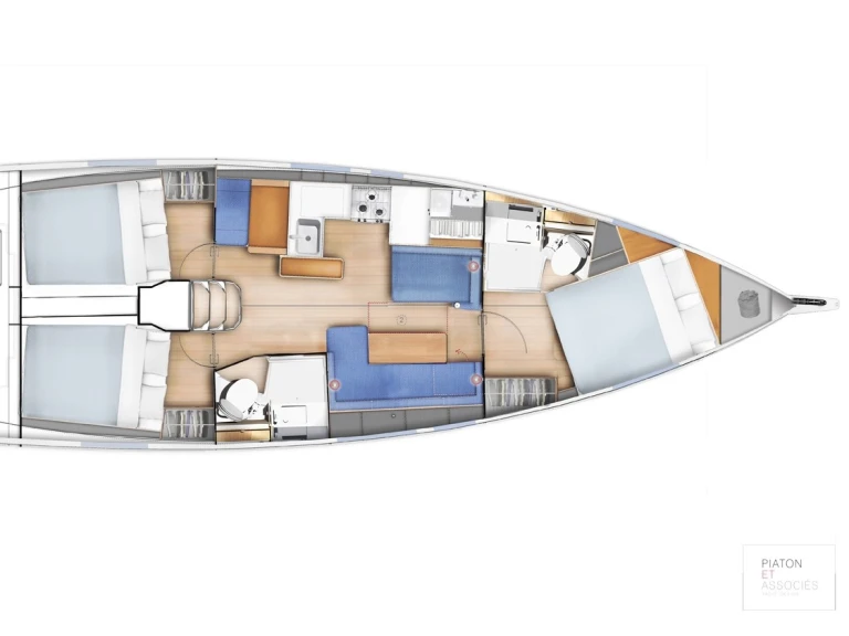Jeanneau Sun Odyssey 410 jednotlivci a charterové společnosti v Lefkáda