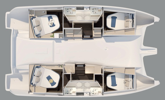 Pronájem jachty v Kos -Fountaine Pajot Fountaine Pajot FP 41 Quatuor 3 na Samboatu