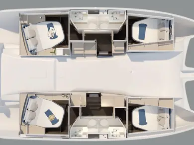 Pronájem jachty v Kos -Fountaine Pajot Fountaine Pajot FP 41 Quatuor 3 na Samboatu
