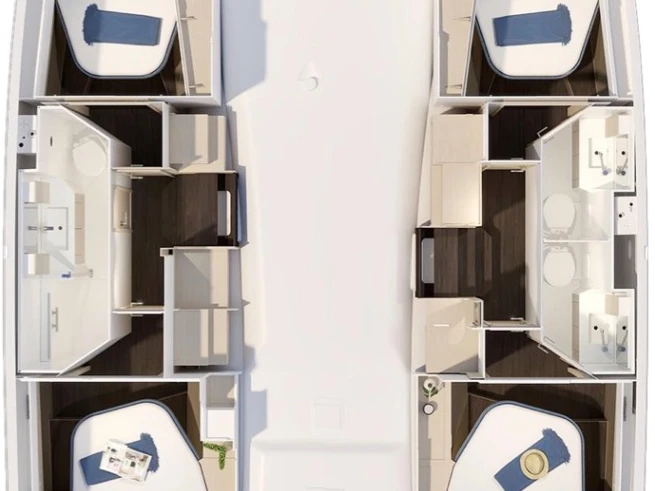 Fountaine Pajot Fountaine Pajot FP 41 Quatuor 4 jednotlivci a charterové společnosti v Golfe-Juan