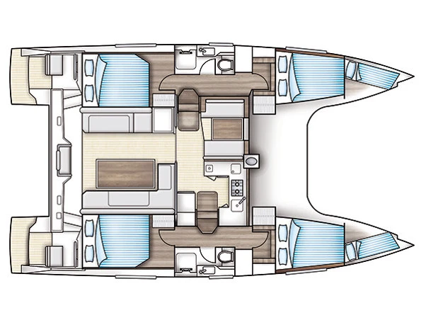 Pronájem Katamarán Nautitech s licencí