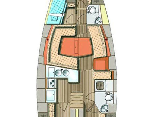 Pronájem Plachetnice v Biograd Na Moru -Elan Impression 45