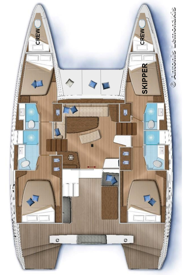 Lagoon Lagoon 42 jednotlivci a charterové společnosti v Ermoúpolis