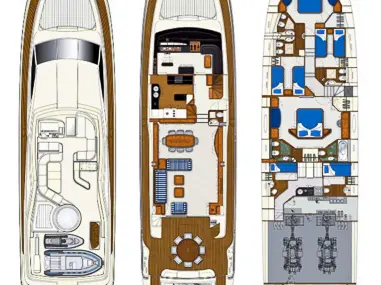 Ferretti Ferretti Yachts 880 - 4. cab jednotlivci a charterové společnosti v Donji Seget