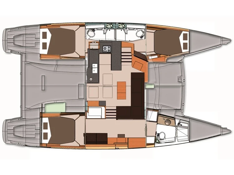 Pronajmout si Fountaine Pajot Helia 44 v Cogolin