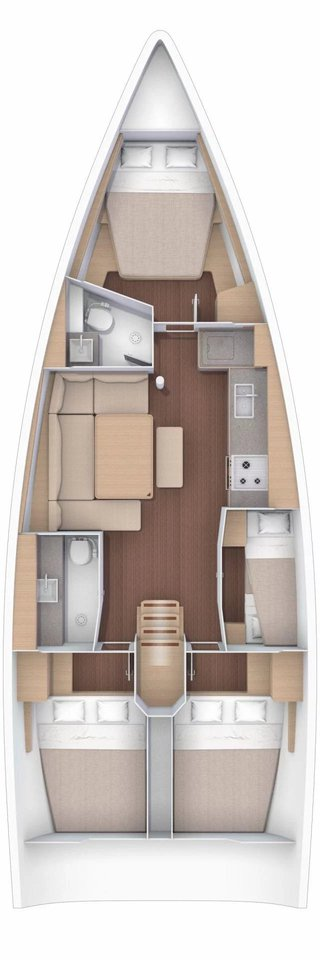 Pronájem jachty v Cagliari -Dufour Dufour 430 Grand Large na Samboatu