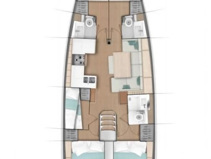 Pronájem lodi Kaštela lákavé ceny Sun Odyssey 490