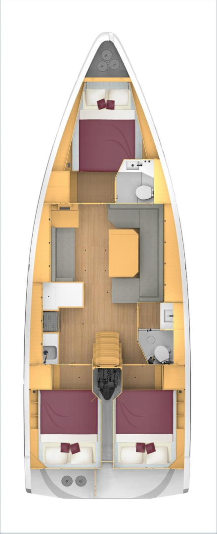 Pronájem Plachetnice v Biograd Na Moru -Bavaria Bavaria C42