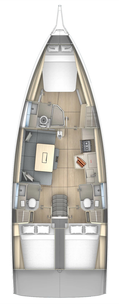 Pronájem lodi Dufour Dufour 41 v Trogir na Samboatu