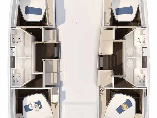 Pronájem lodi Fountaine Pajot Fountaine Pajot FP 41 Quatuor 4 v Trogir na Samboatu