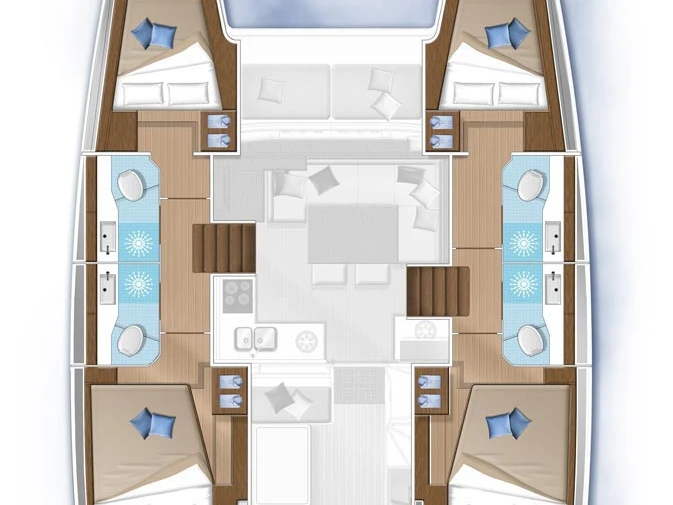 Pronájem lodi Golfo Aranci lákavé ceny Lagoon 40