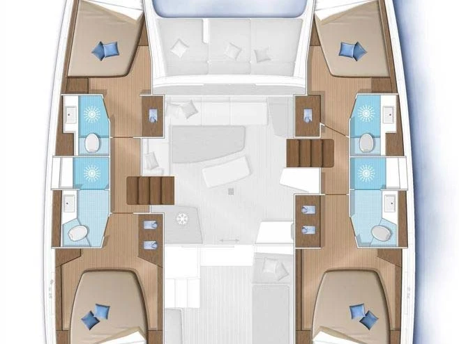 Pronájem Katamarán Lagoon s licencí