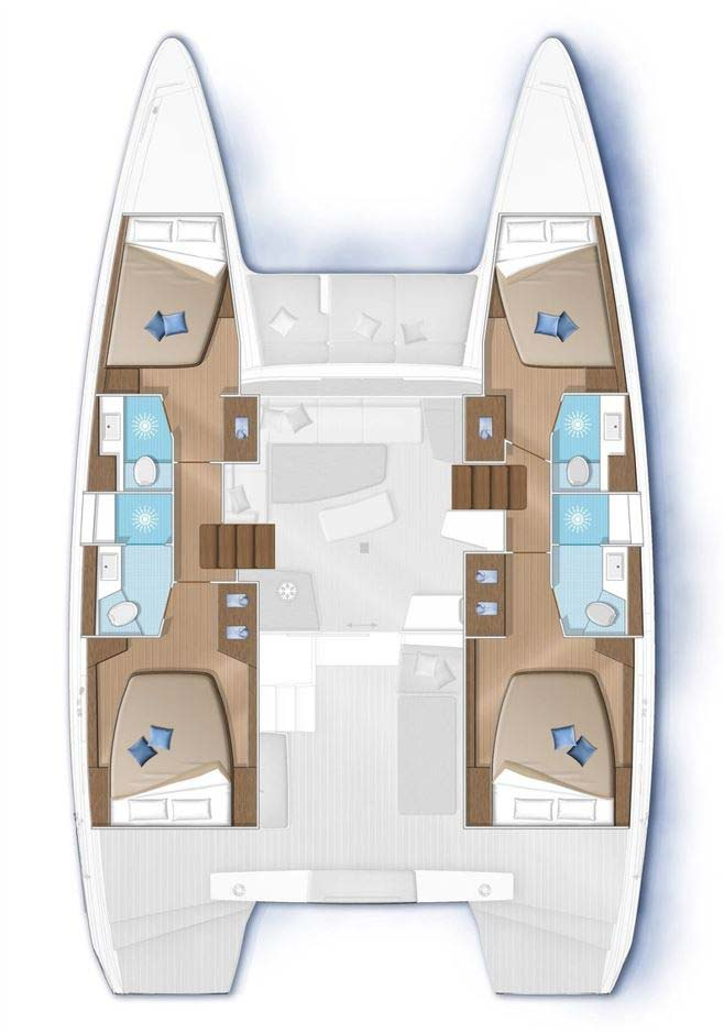 Pronájem Katamarán Lagoon s licencí