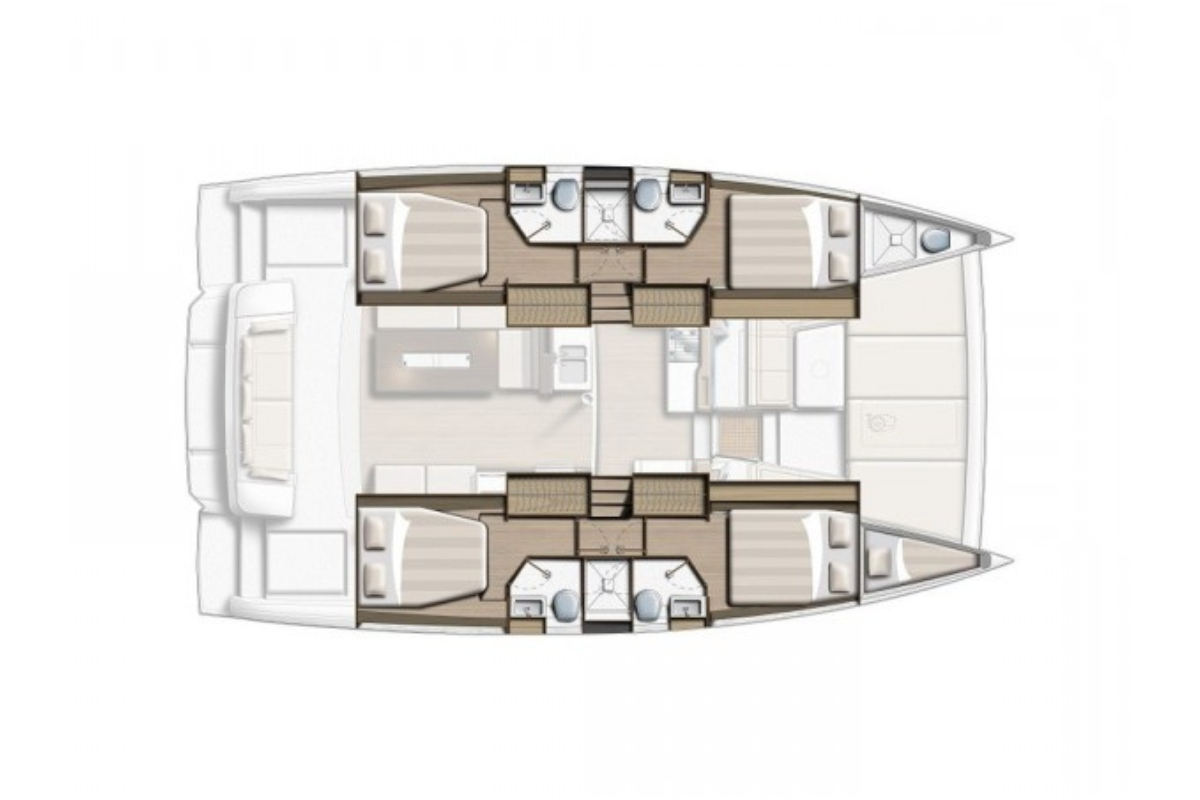 Pronajmout Katamarán se skipperem či ne Bali v Biograd Na Moru