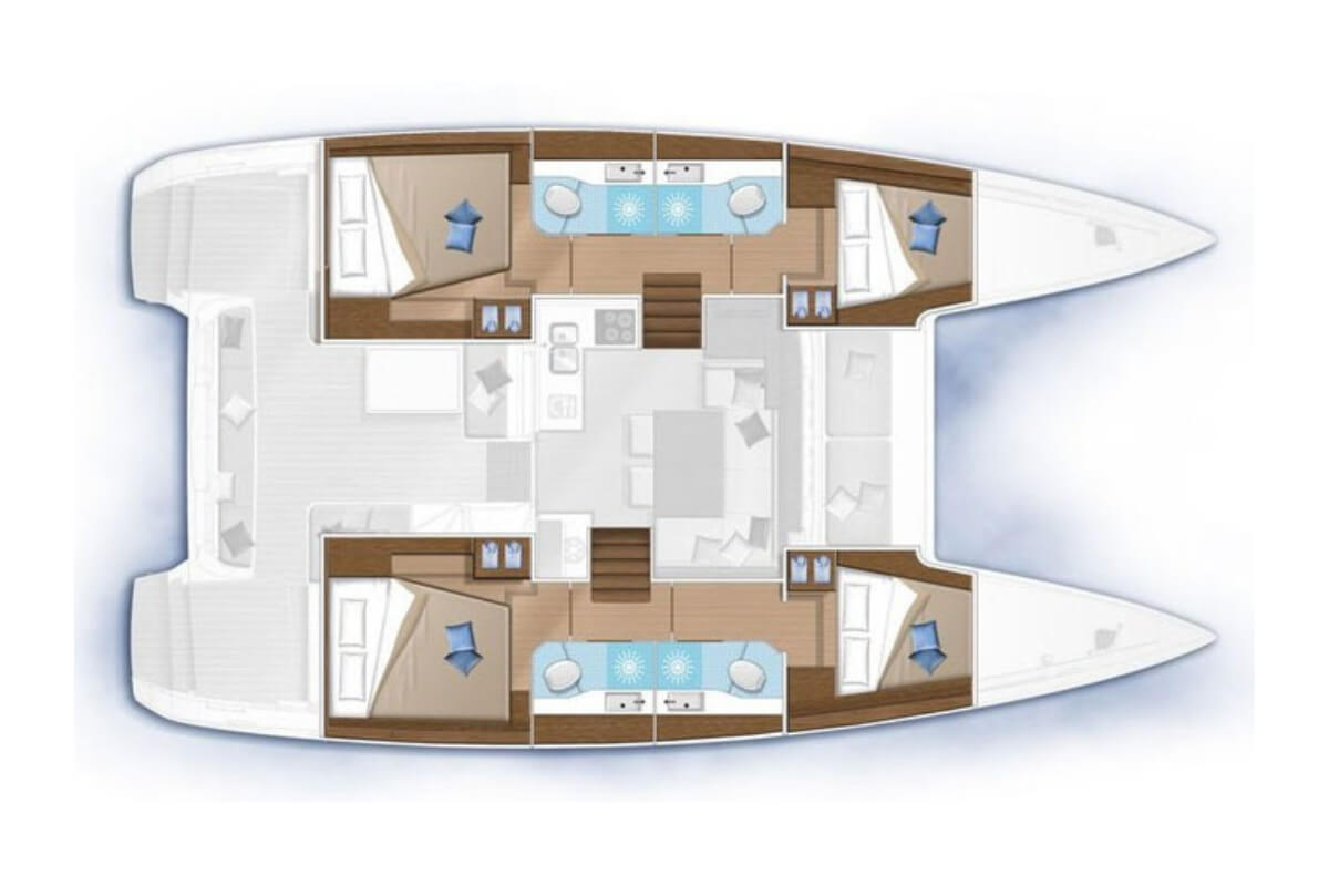 Pronájem lodi Pirovac lákavé ceny Lagoon 40