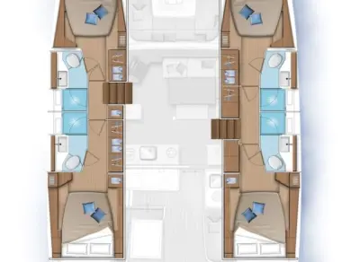 Pronájem lodi Göcek  lákavé ceny Lagoon 46