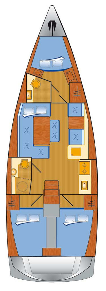 Dufour Dufour 412 Grand Large jednotlivci a charterové společnosti v Pula