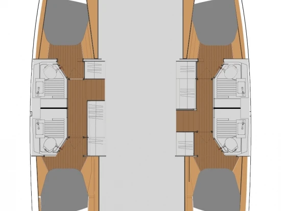 Pronájem Katamarán v Trogir -Fountaine Pajot Astrea 42