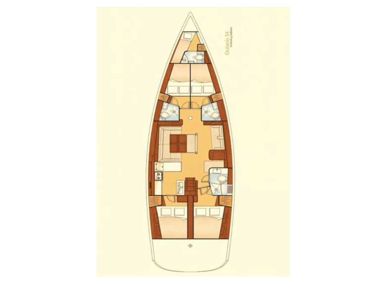 Pronajmout si Bénéteau Oceanis 54 v Lefkáda