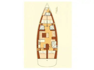 Pronajmout si Bénéteau Oceanis 54 v Lefkáda