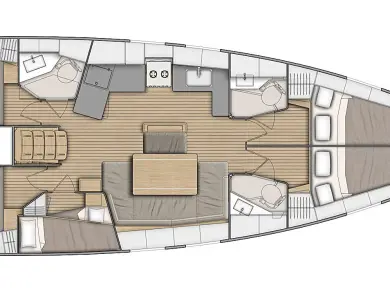 Pronájem Plachetnice v Can Pastilla -Bénéteau Oceanis 46.1