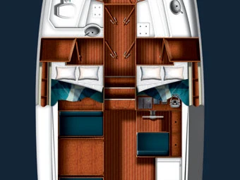 Pronájem jachty v Sukošan -Sas Vektor Adria 1002 Vektor na Samboatu