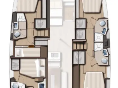 Pronájem jachty v Turgutreis -Bali Bali 4.6 na Samboatu