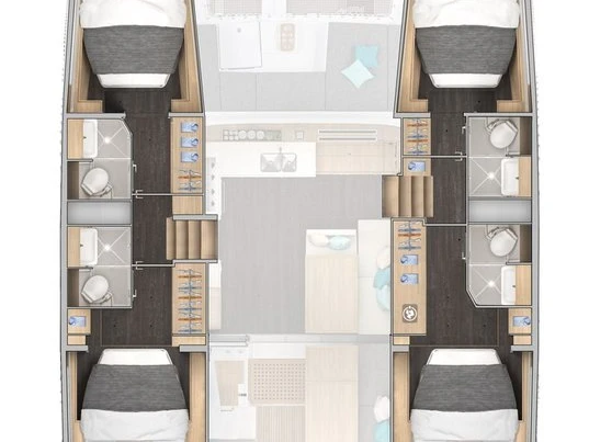 Pronájem Katamarán v Donji Seget -Lagoon Lagoon 43