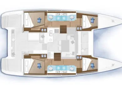 Pronájem lodi Lagoon Lagoon 40 v Kaštela na Samboatu