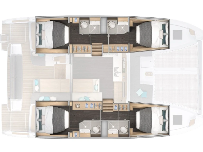 Lagoon Lagoon 43 jednotlivci a charterové společnosti v Kaštela