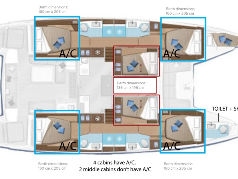 Pronajmout Katamarán se skipperem či ne Lagoon v Kaštela