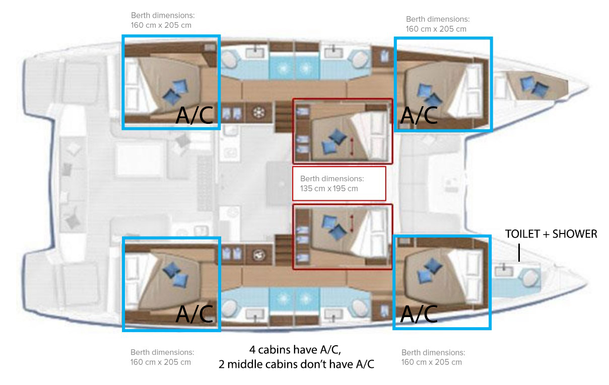 Pronajmout Katamarán se skipperem či ne Lagoon v Kaštela